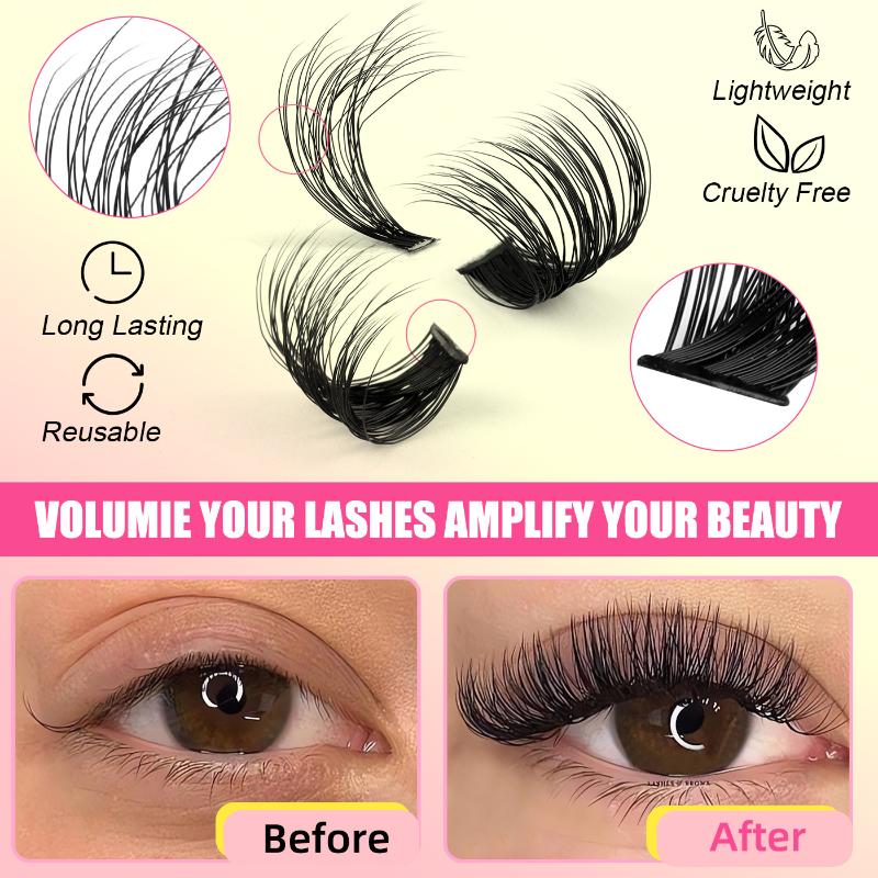 Eyelash Extension Individual - Ciglia Finte a Ciuffetti, Lunghezze Miste,