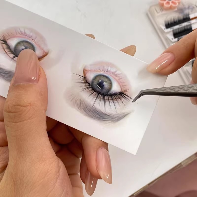 Eyelash Extension Aftercare - Schede riutilizzabili per mappatura ciglia per