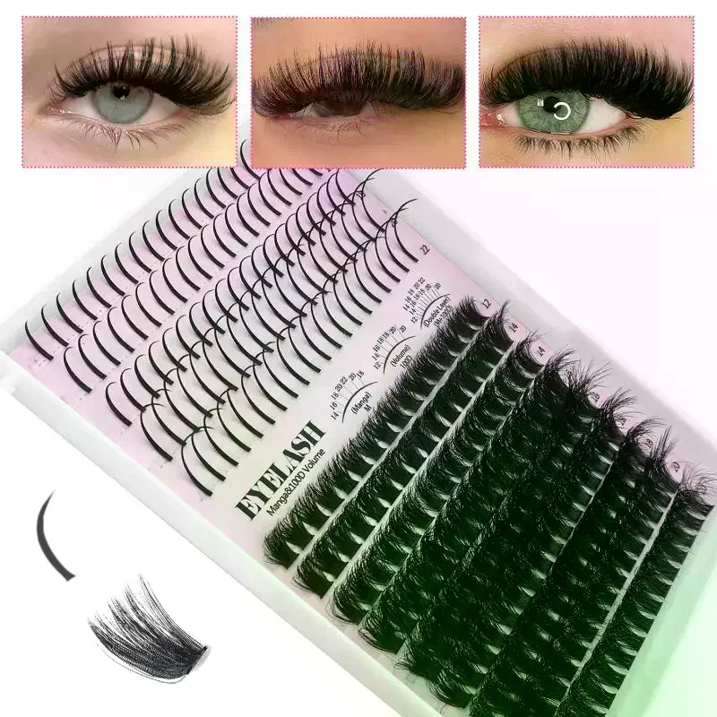 Eyelash Extension Individual - Kit Ciglia a Ciuffetti, Ciglia a