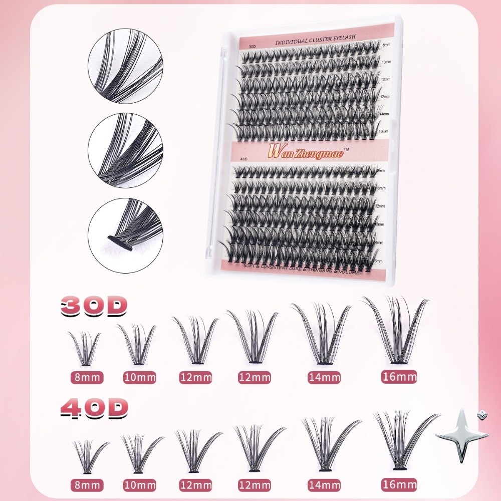 Eyelash Extension Wispy - Kit Extension Ciglia Finte 8-16mm, Effetto