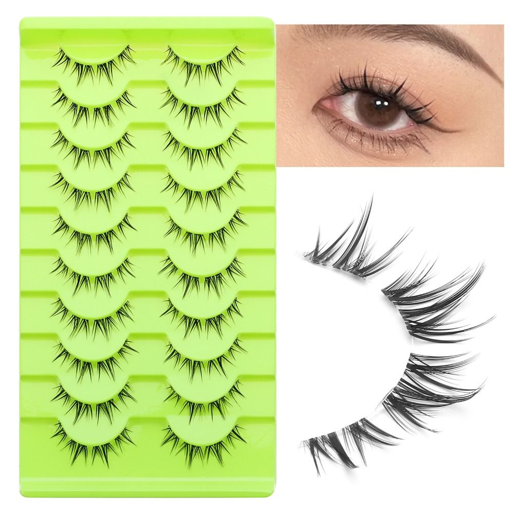 Eyelash Extension Japanese - Ciglia Finte Nere per Cosplay Giapponese,