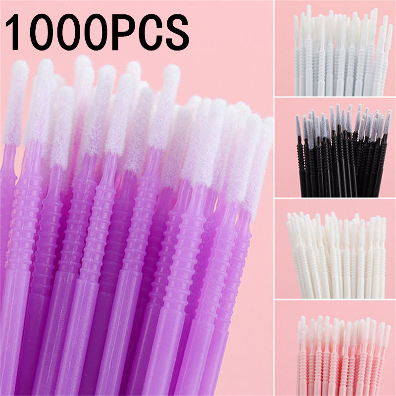 Eyelash Extension Remover - 100/200/1000 Pezzi Spazzolini Monouso per Rimozione