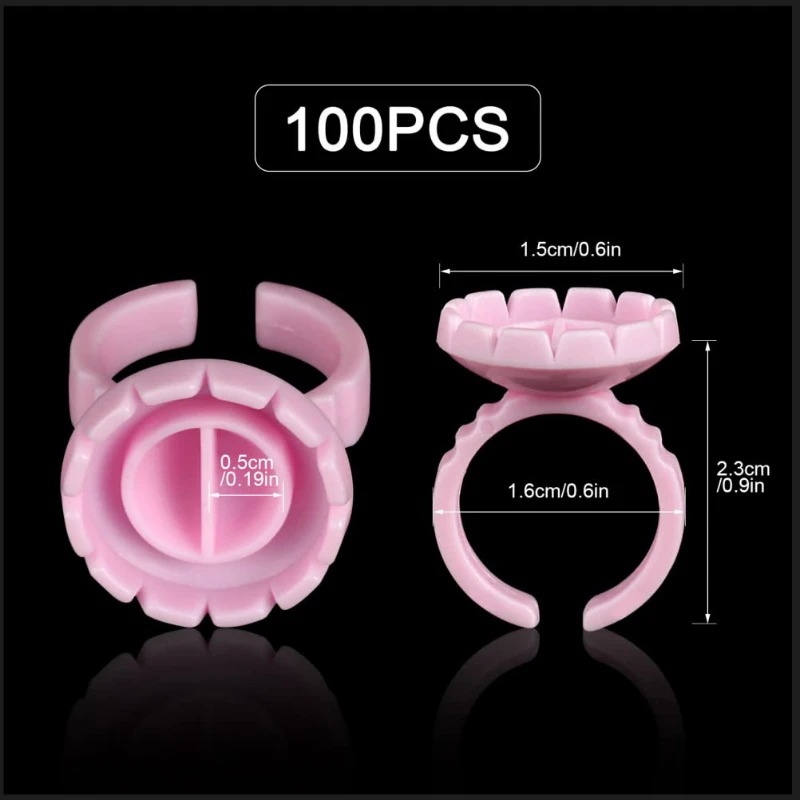 100 Pezzi Anelli Monouso per C - Eyelash Extension Examples recensione e prezzo