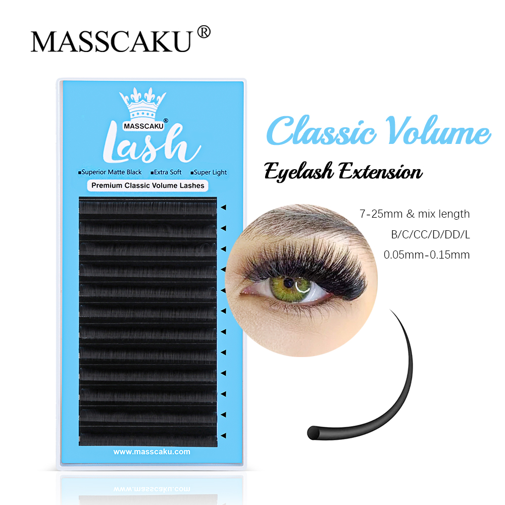 MASSCAKU 0.05/0.07/0.10/0.15mm - Eyelash Extension Russian Volume recensione e prezzo