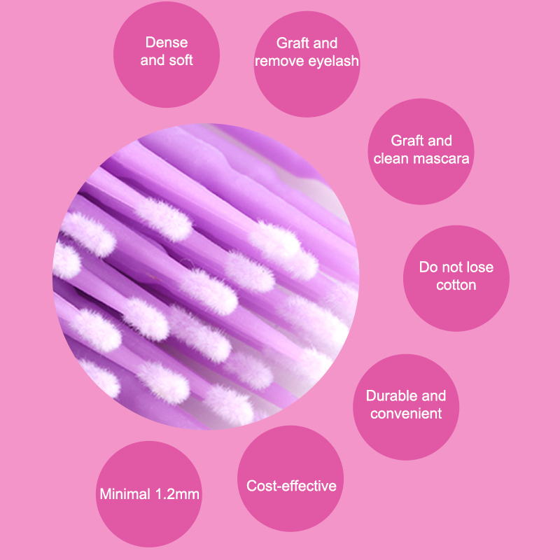 50/100PCS Micro Spazzole Usa E - Eyelash Extension Remover recensione e prezzo