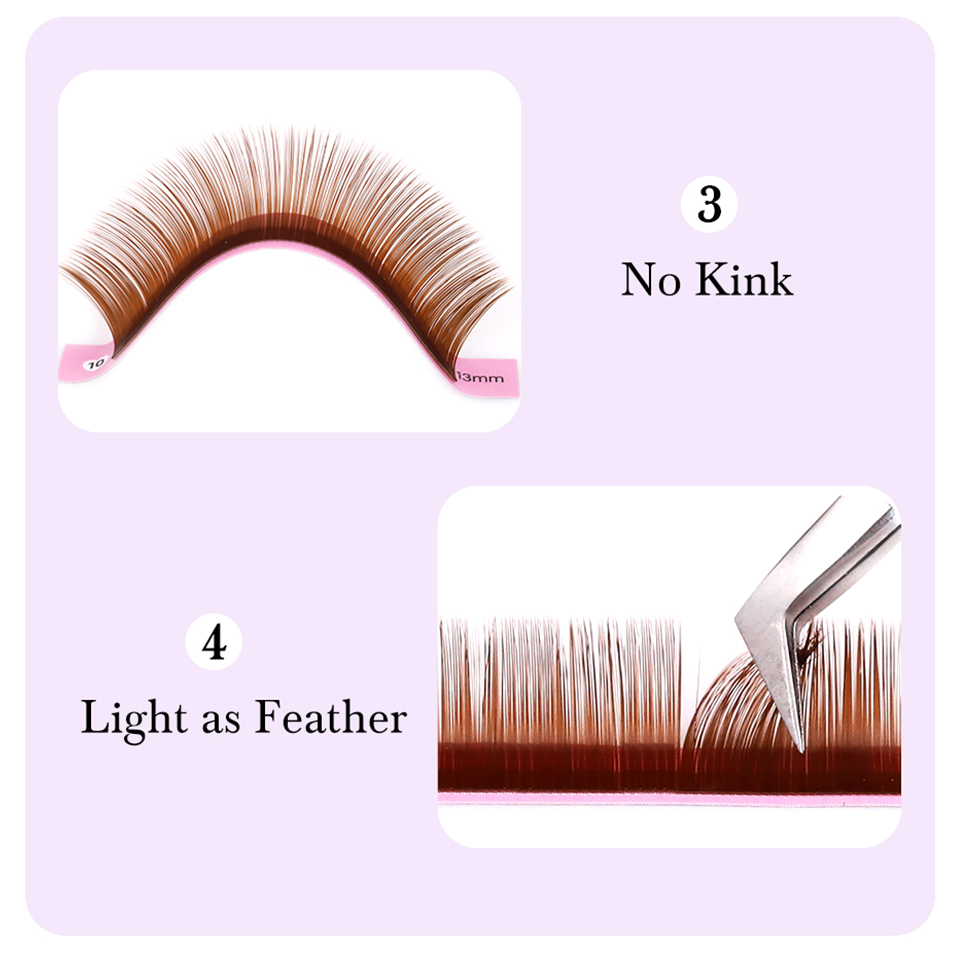 Estensione ciglia marrone scur - Eyelash Extension Russian Volume recensione e prezzo