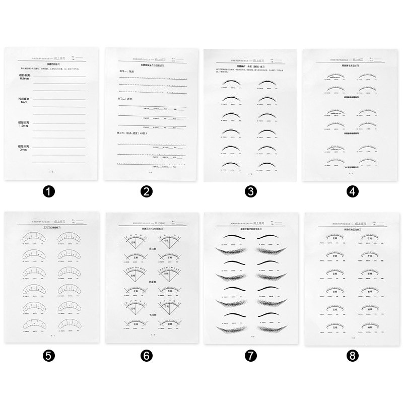 8 pezzi di carta per esercitaz - Eyelash Extension Aftercare recensione e prezzo